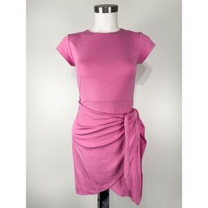 Aritzia Woman Wilfred Lune Bubble Pink  Mini Dress Size Small